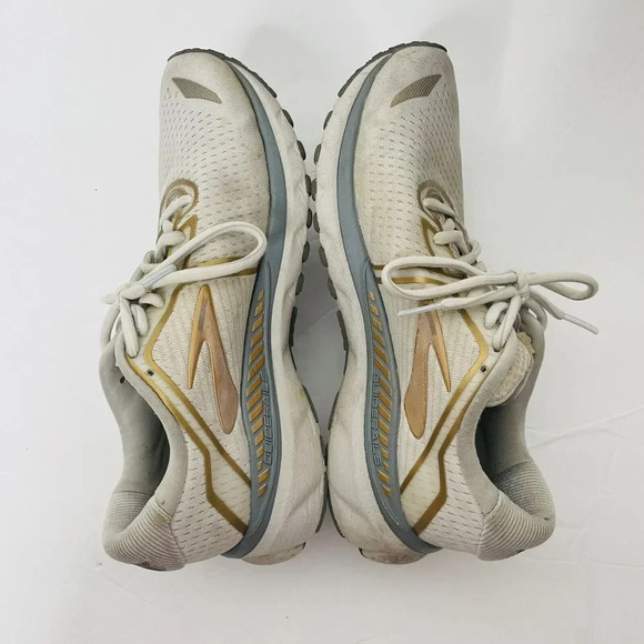 Brooks Adrenaline GTS 20 Running Shoes 7.5B Womens 1202961B164 Gray Gold Sneaker - Picture 8 of 10
